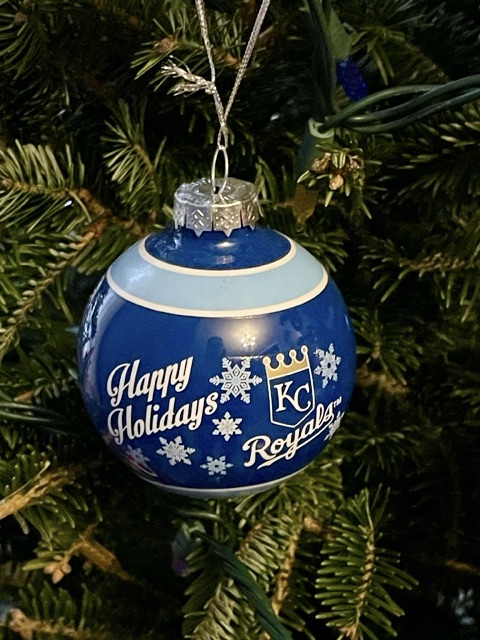 Kansas City Royals ball ornament