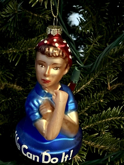 Rosie the Riveter tree ornament